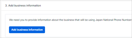 Add business information