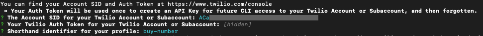 twilio-cli-login
